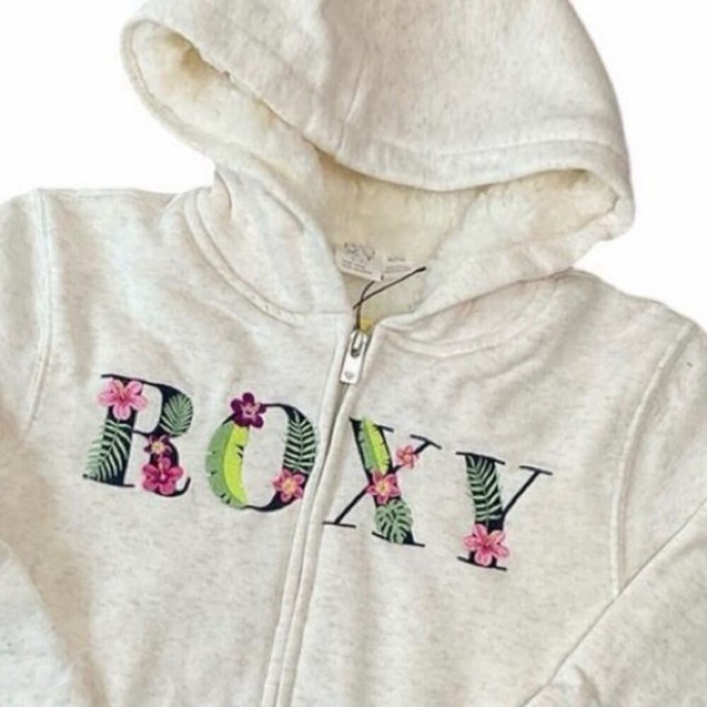 Roxy Girl’s Hoodie Sweatshirt Beige Size Small NWT
